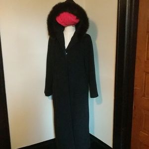 Kristen Blake full length wool dress coat